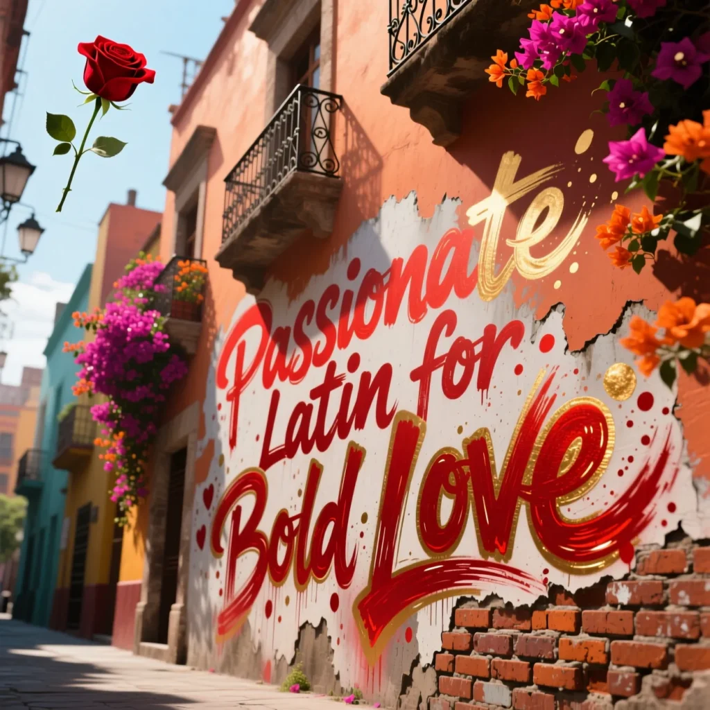 Passionate Latin Phrases for Bold Love