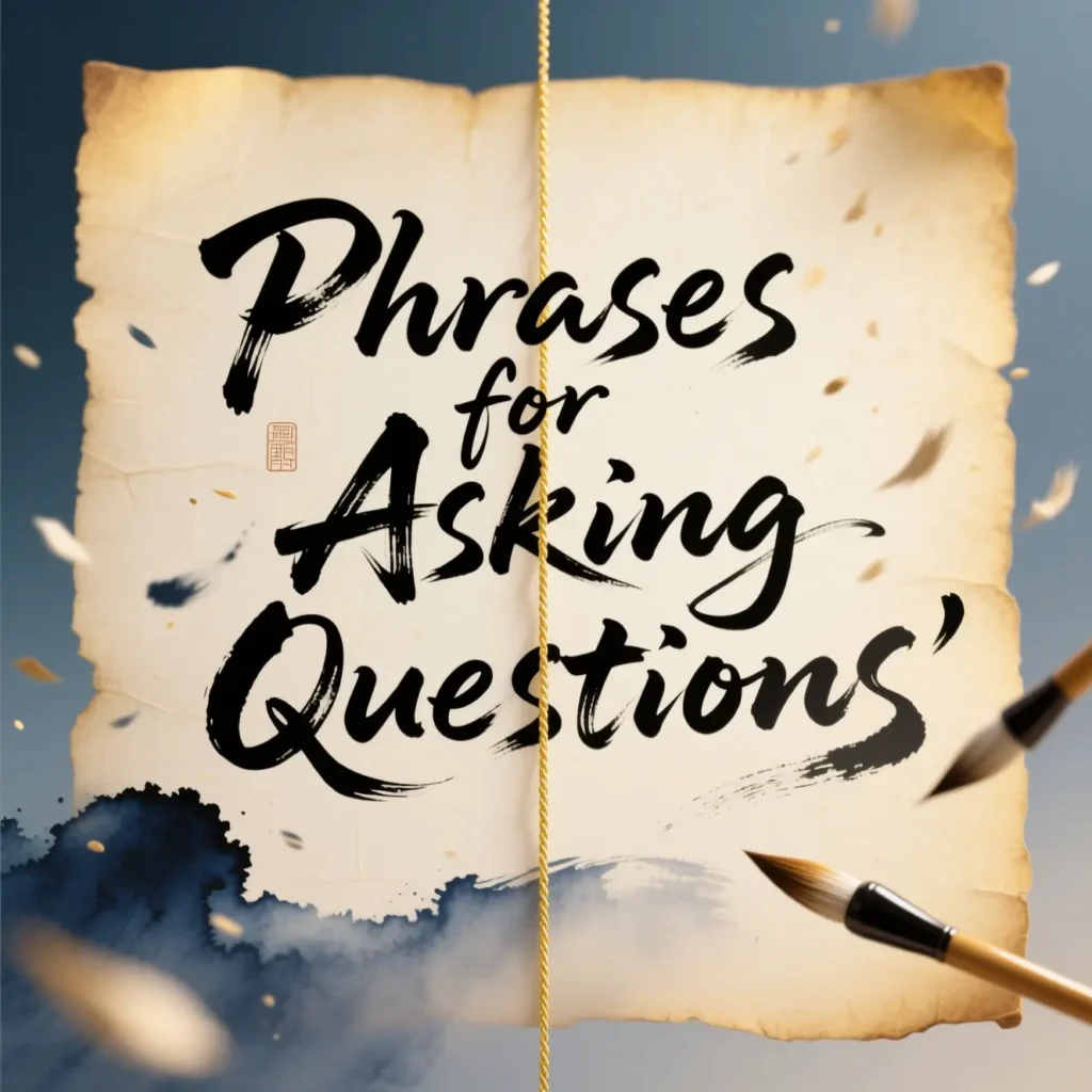 Phrases for Asking Questions 