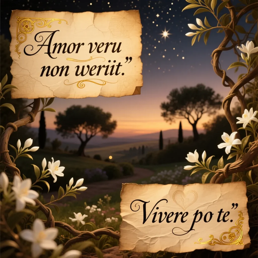 Romantic Latin Phrases for Deep Love