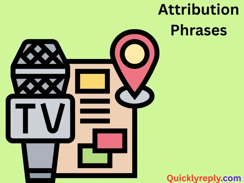 Attribution Phrases