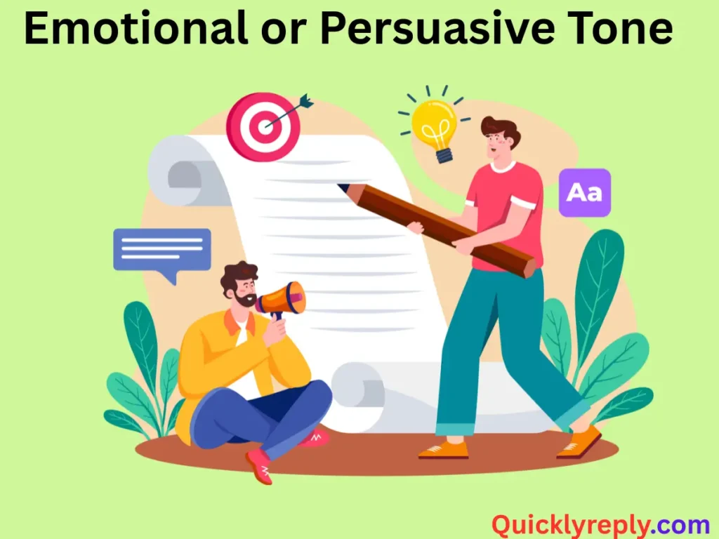 Emotional or Persuasive Tone