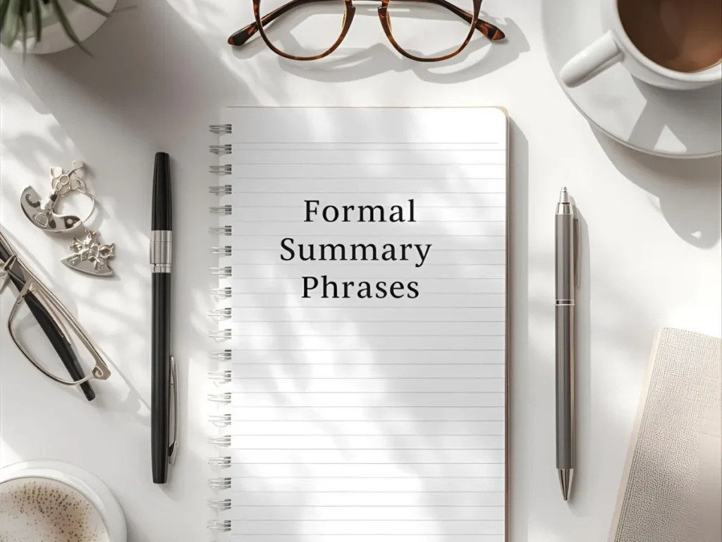 Formal Summary Phrases