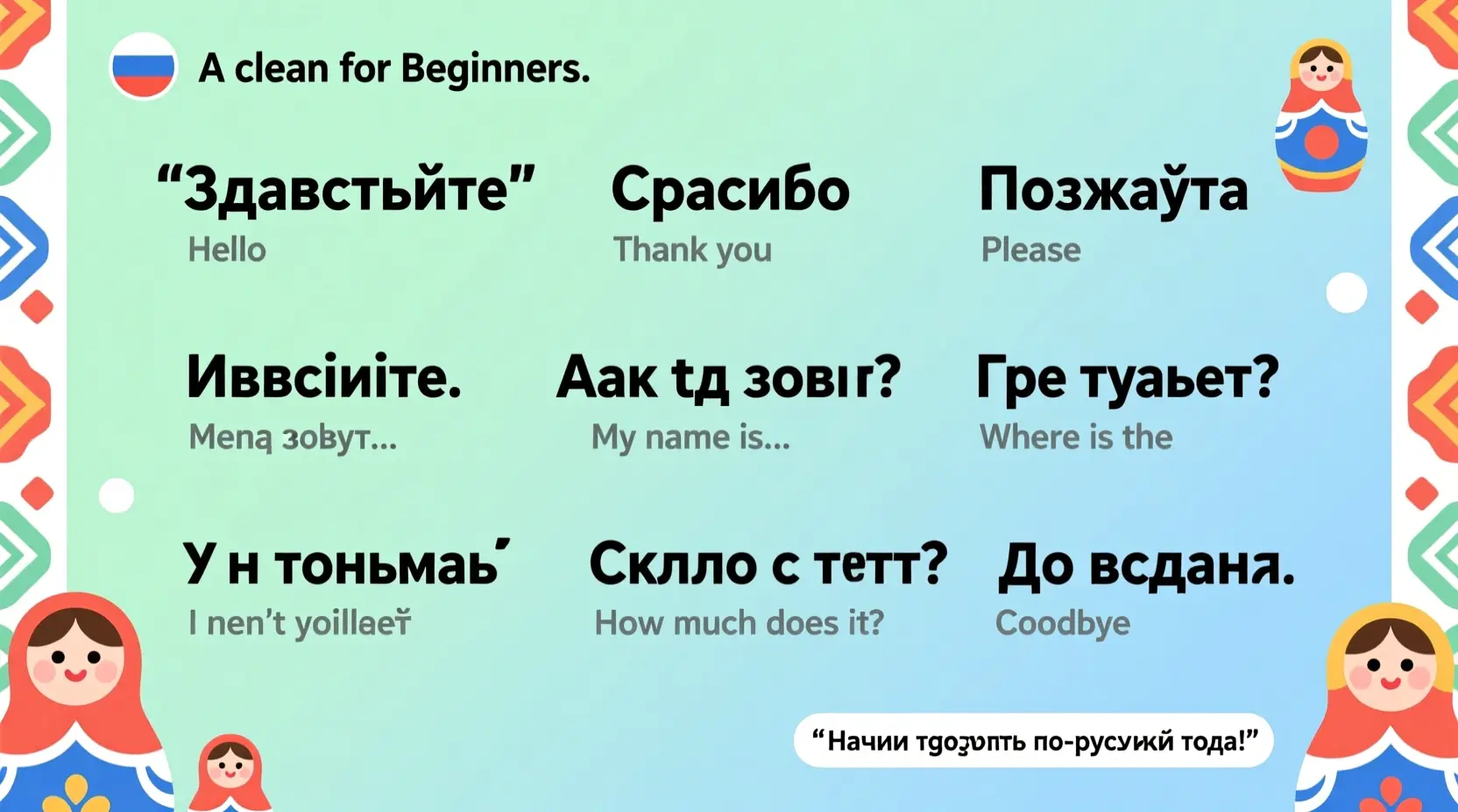 russian phrases for beginners
