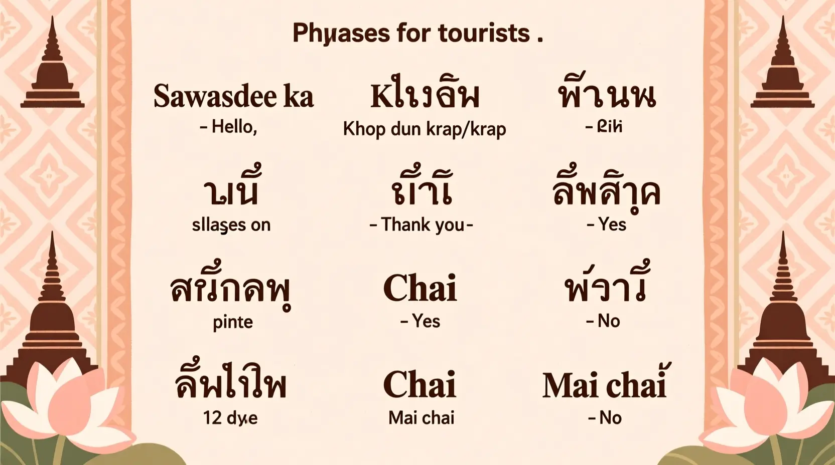 Helpful 120+ Thai Phrases For Tourists Exploring Thailand